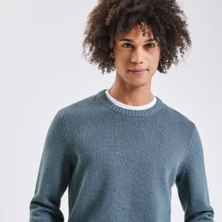 Pull à Col Rond Fantaisie -Trendy Soldes 1003098 11304 V4