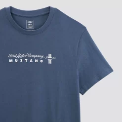 Tee-shirt Manches Courtes Imprimé Mustang -Trendy Soldes 1003106 11303 V8