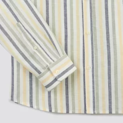 Chemise Regular Rayures Coton Lin -Trendy Soldes 1003118 16047 V9