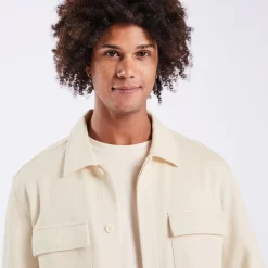 Surchemise Unie Coton Maille -Trendy Soldes 1003136 10496 V4