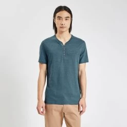 Tee Shirt Col Tunisien -Trendy Soldes 1003165 11572 V2