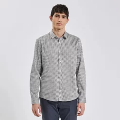 Chemise Slim Imprimé Carreaux Coton