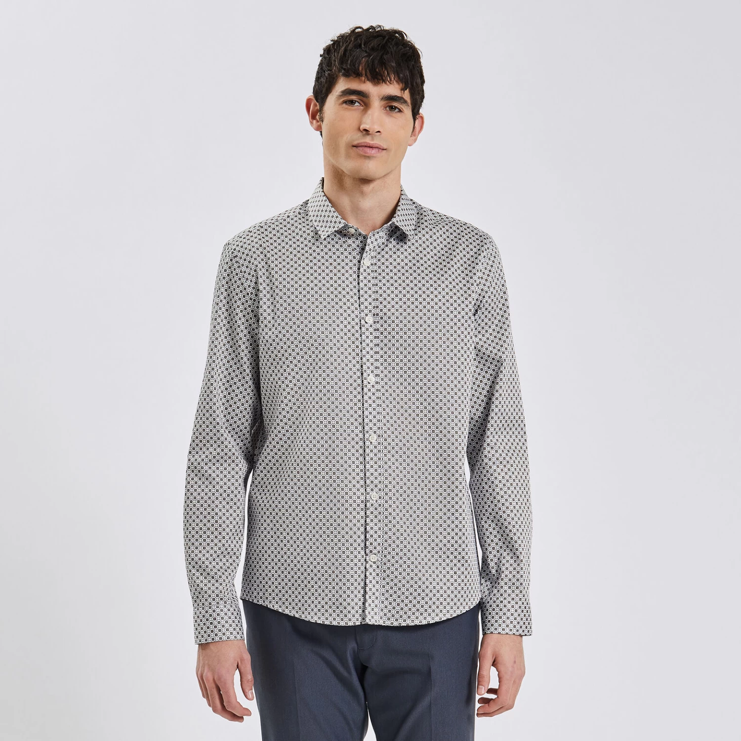 Chemise Slim Imprimé Carreaux Coton 1 Chemise Slim Imprimé Carreaux Coton