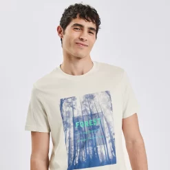 Tee Shirt Imprimé Placé -Trendy Soldes 1003179 10516 V4