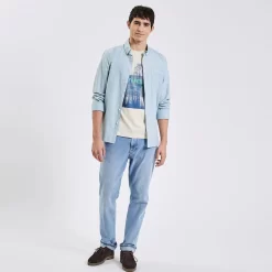 Tee Shirt Imprimé Placé -Trendy Soldes 1003179 10516 V6