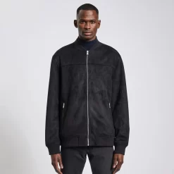 Blouson Zippé Aspect Velours -Trendy Soldes 1003180 18000 V2