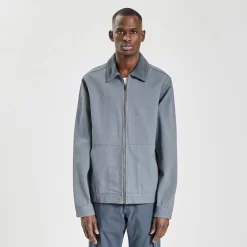 Blouson Coton Canvas Col Chemise -Trendy Soldes 1003193 11250 V2