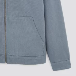 Blouson Coton Canvas Col Chemise -Trendy Soldes 1003193 11250 V9