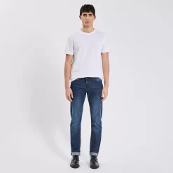 Jean Straight En Coton Et Polyester Recyclés -Trendy Soldes 1003214 9980 V2