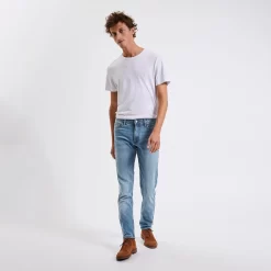 Jean Straight En Coton Et Polyester Recyclés Water -Trendy Soldes 1003216 9980 V6