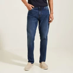 Jean Relax En Coton Et Polyester Recyclés