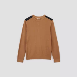 Pull à Col Rond Et Patch épaule 13 Pull à Col Rond Et Patch épaule -Trendy Soldes 1003233 17031 V11