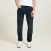 Jean Straight 4 Longueurs En Coton Et Polyester Re