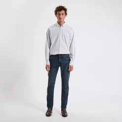 Jean Straight 4 Longueurs En Coton Et Polyester Re -Trendy Soldes 1003245 9980 V2