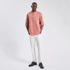 Chemise Regular Unie Coton Recyclé Nid D'abeille -Trendy Soldes 1003265 14433 V5