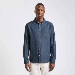 Chemise Regular Micro Geo Coton -Trendy Soldes 1003277 11825 V2