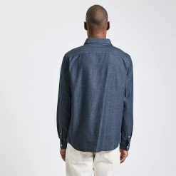 Chemise Regular Micro Geo Coton -Trendy Soldes 1003277 11825 V3