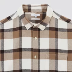 Chemise Regular à Carreaux Coton Recyclé -Trendy Soldes 1003278 17013 V8