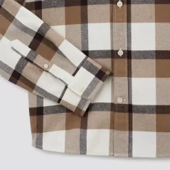 Chemise Regular à Carreaux Coton Recyclé -Trendy Soldes 1003278 17013 V9