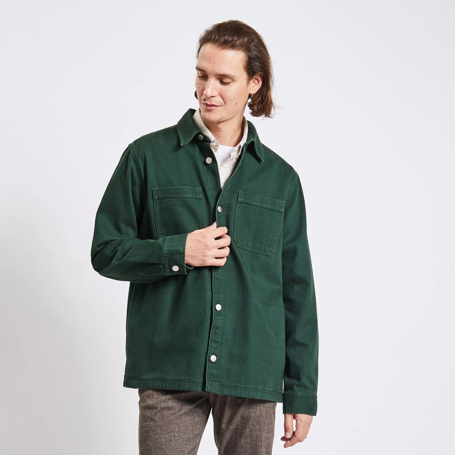 Surchemise Unie Coton Recyclé 1 Surchemise Unie Coton Recyclé