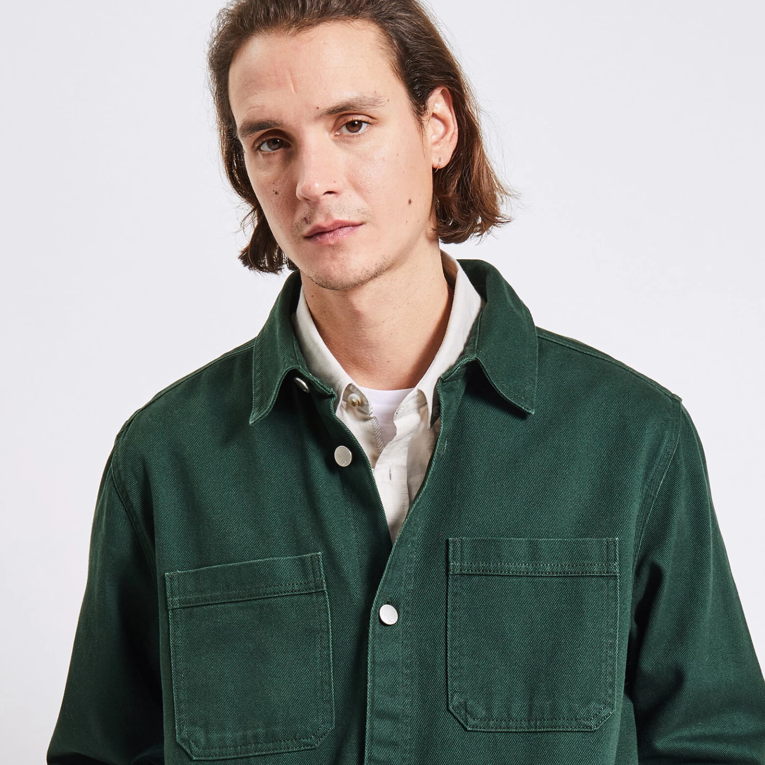 Surchemise Unie Coton Recyclé 3 Surchemise Unie Coton Recyclé – Image 3