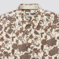 Chemise Regular Imprimé Fleur Coton -Trendy Soldes 1003283 10100 V8