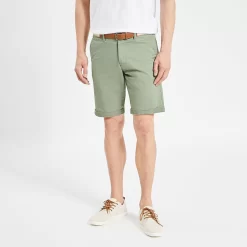 Bermuda Chino Uni Avec Ceinture