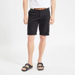 Bermuda Chino Uni Avec Ceinture
