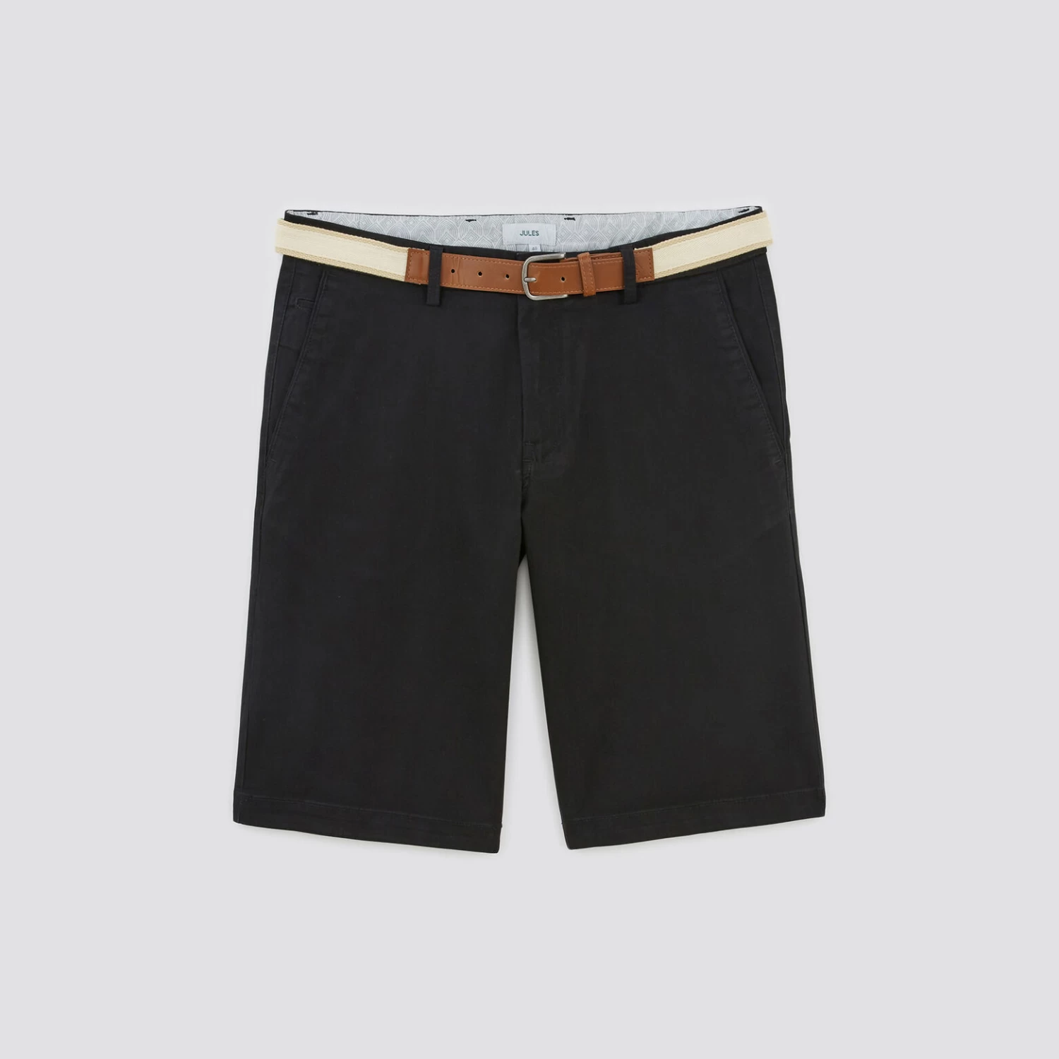 Bermuda Chino Uni Avec Ceinture 7 Bermuda Chino Uni Avec Ceinture â Image 7