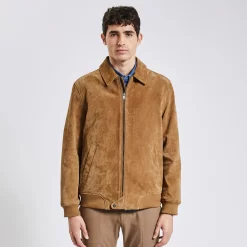 Blouson En Cuir Col Chemise -Trendy Soldes 1003309 10503 V2