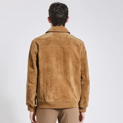 Blouson En Cuir Col Chemise -Trendy Soldes 1003309 10503 V3