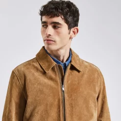 Blouson En Cuir Col Chemise -Trendy Soldes 1003309 10503 V4