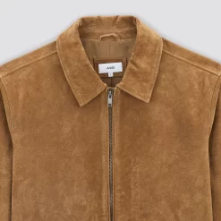 Blouson En Cuir Col Chemise -Trendy Soldes 1003309 10503 V8