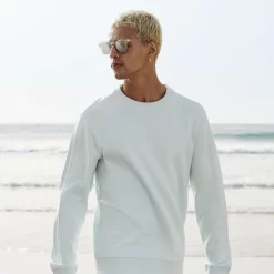 Sweat Piqué à Col Rond