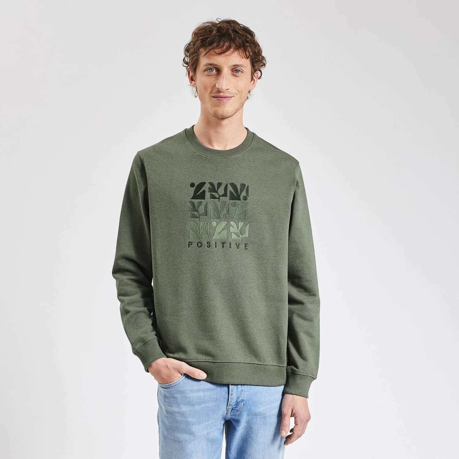 Sweat à Col Rond 100 % Recyclé 1 Sweat à Col Rond 100 % Recyclé