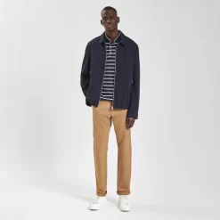 Polo Manches Courtes Marinière Col Mao -Trendy Soldes 1003324 11863 V6