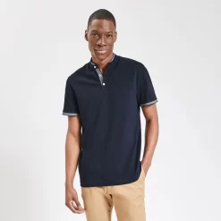 Polo Manches Courtes Piqué Col Mao