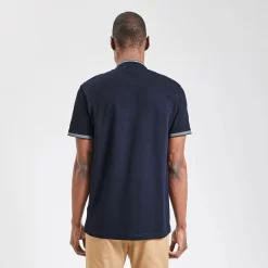 Polo Manches Courtes Piqué Col Mao -Trendy Soldes 1003325 11863 V3