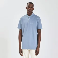 Polo Manches Courtes Piqué Col Mao
