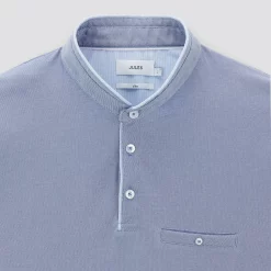 Polo Manches Courtes Piqué Col Mao -Trendy Soldes 1003327 11245 V8