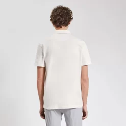 Polo Manches Courtes Col En Twill Boutonné -Trendy Soldes 1003333 10100 V3