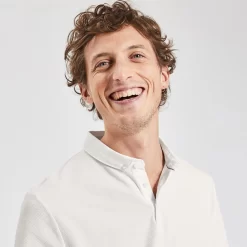 Polo Manches Courtes Col En Twill Boutonné -Trendy Soldes 1003333 10100 V4