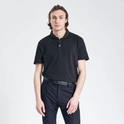 Polo Manches Courtes Col En Twill Boutonné