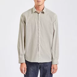 Chemise Imprimé Géométrique Satin -Trendy Soldes 1003340 12015 V2