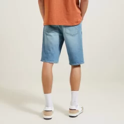 Bermuda En Jean En Coton Recyclé -Trendy Soldes 1003364 11234 V3