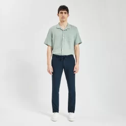 Pantalon Taille élastiquée En Coton Lin -Trendy Soldes 1003406 11822 V2