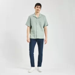 Pantalon Taille élastiquée En Coton Lin -Trendy Soldes 1003406 11822 V5