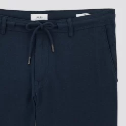 Pantalon Taille élastiquée En Coton Lin -Trendy Soldes 1003406 11822 V8