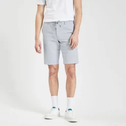 Bermuda Uni En Coton Lin