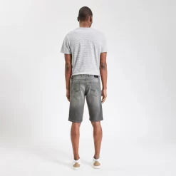 Bermuda En Jean Destroy Noir -Trendy Soldes 1003416 18001 V3